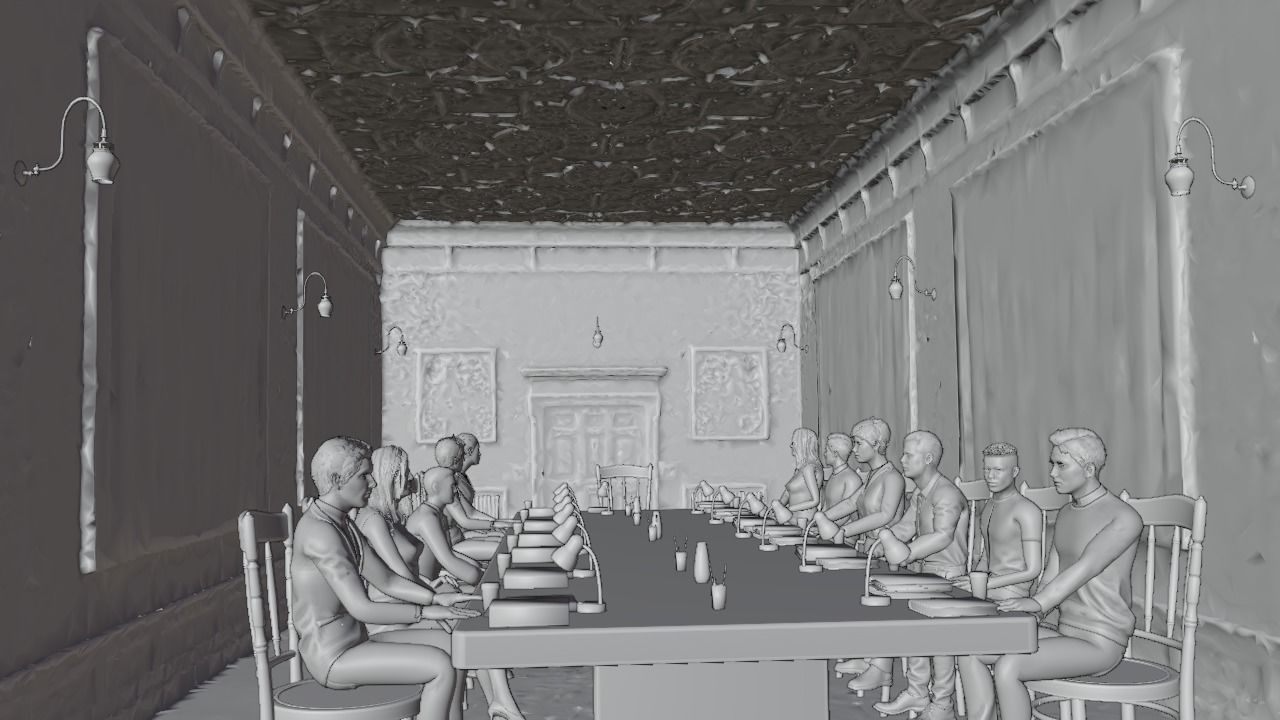 Realistic Meeting Room 3D Model 3D model_7