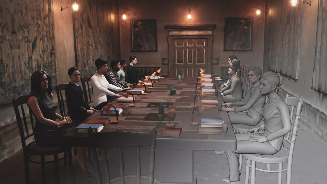 Realistic Meeting Room 3D Model 3D model_0