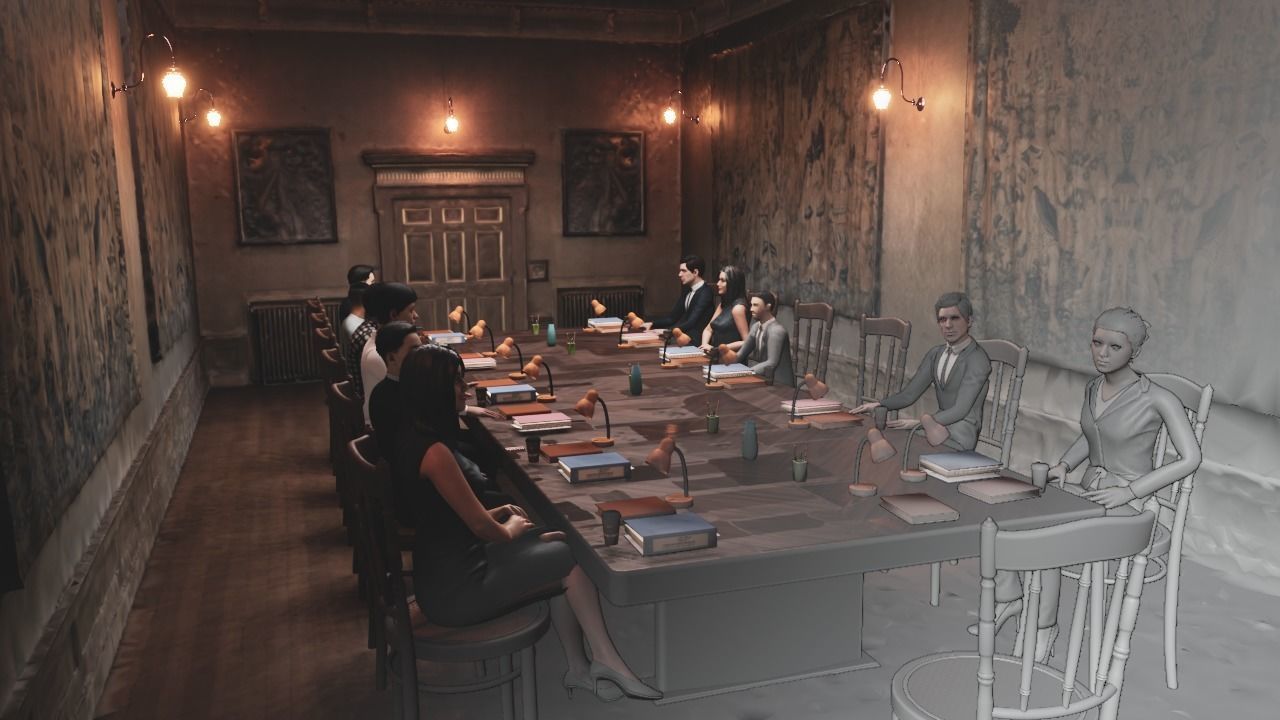 Realistic Meeting Room 3D Model 3D model_1