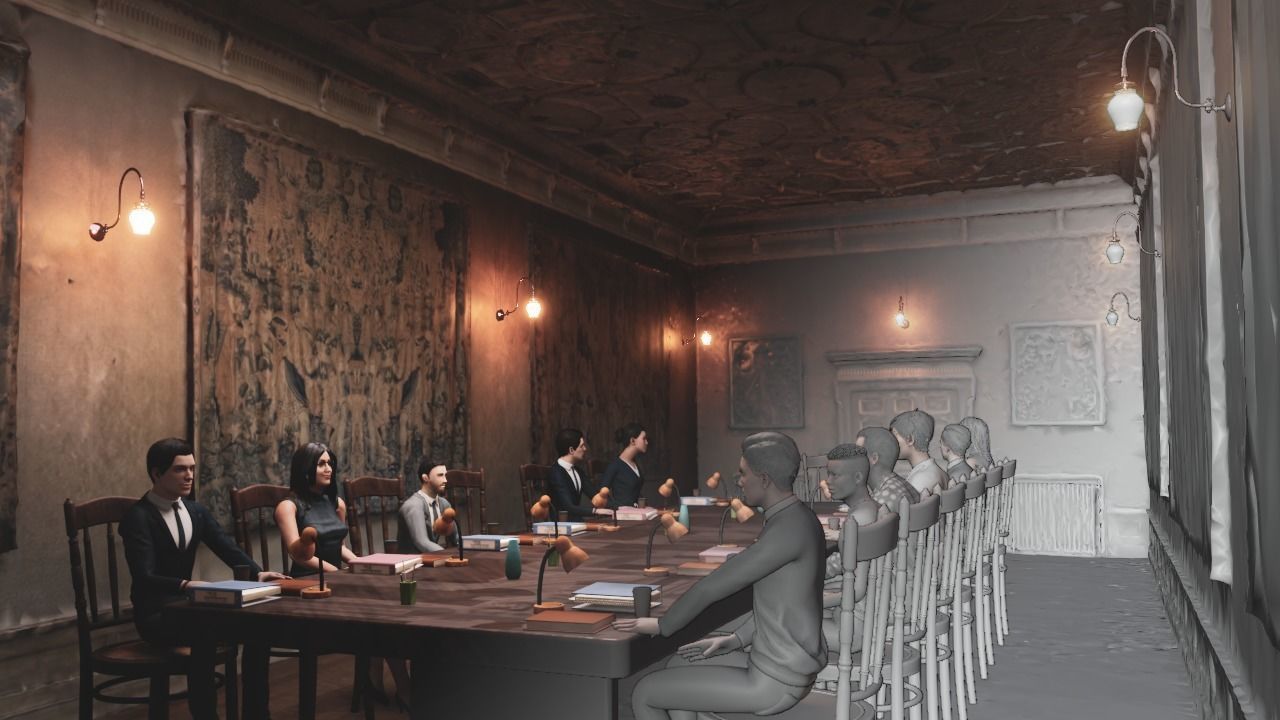 Realistic Meeting Room 3D Model 3D model_3