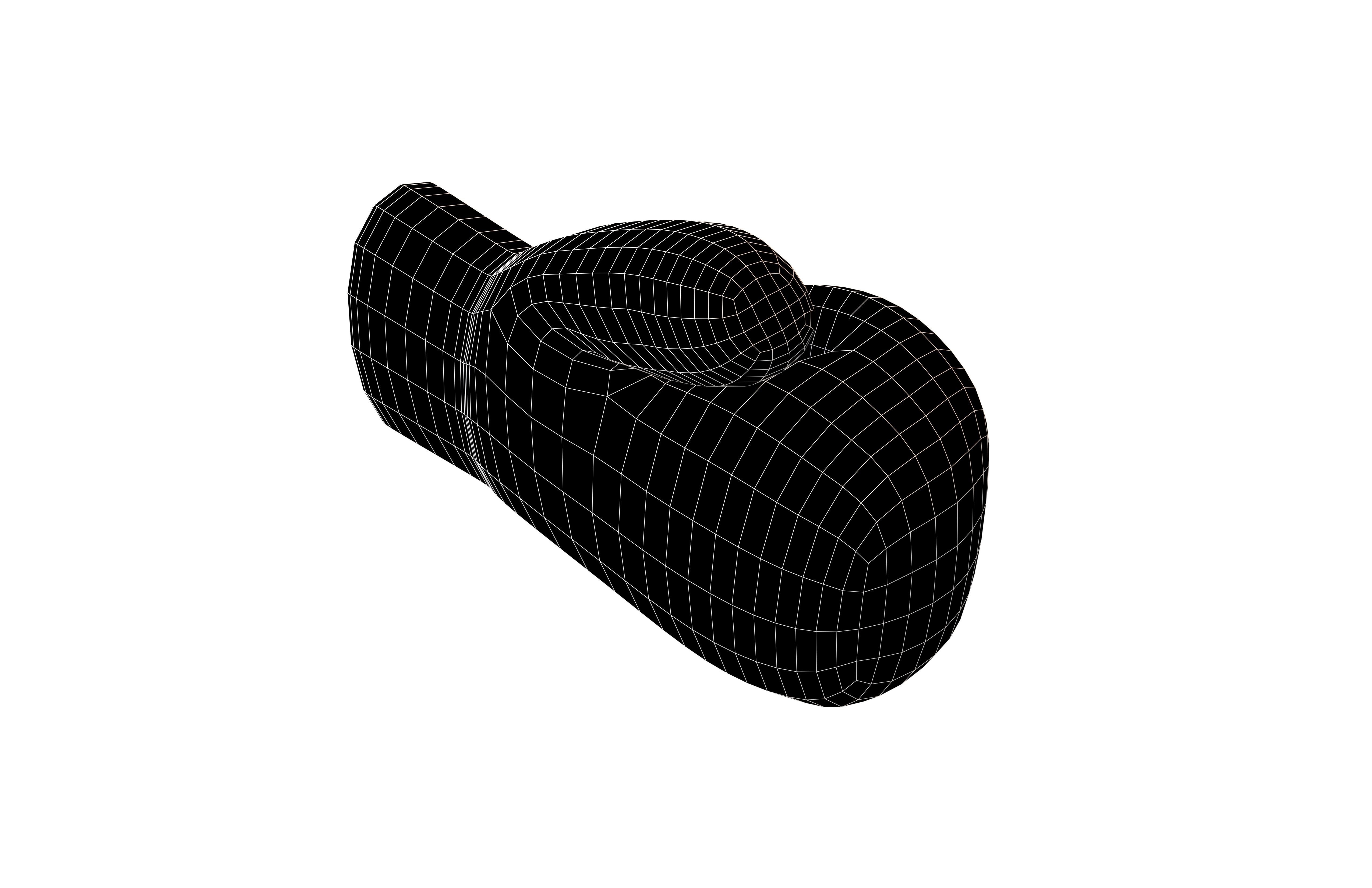 China Country Left Boxing Glove v1 001 Low-poly 3D model_6