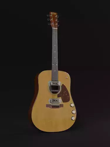 Kurt Cobain - Martin D18E 3D model