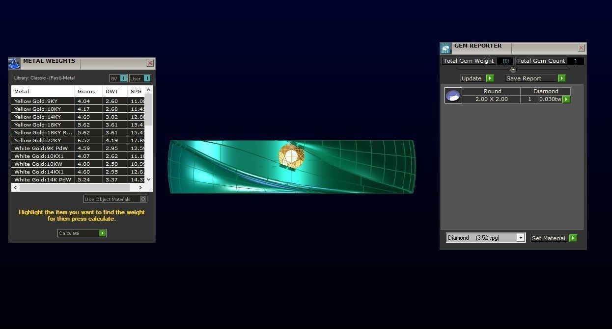 Round Diamond Solitaire Wedding Band 3dm STL OBJ FBX Render  3D print model_3