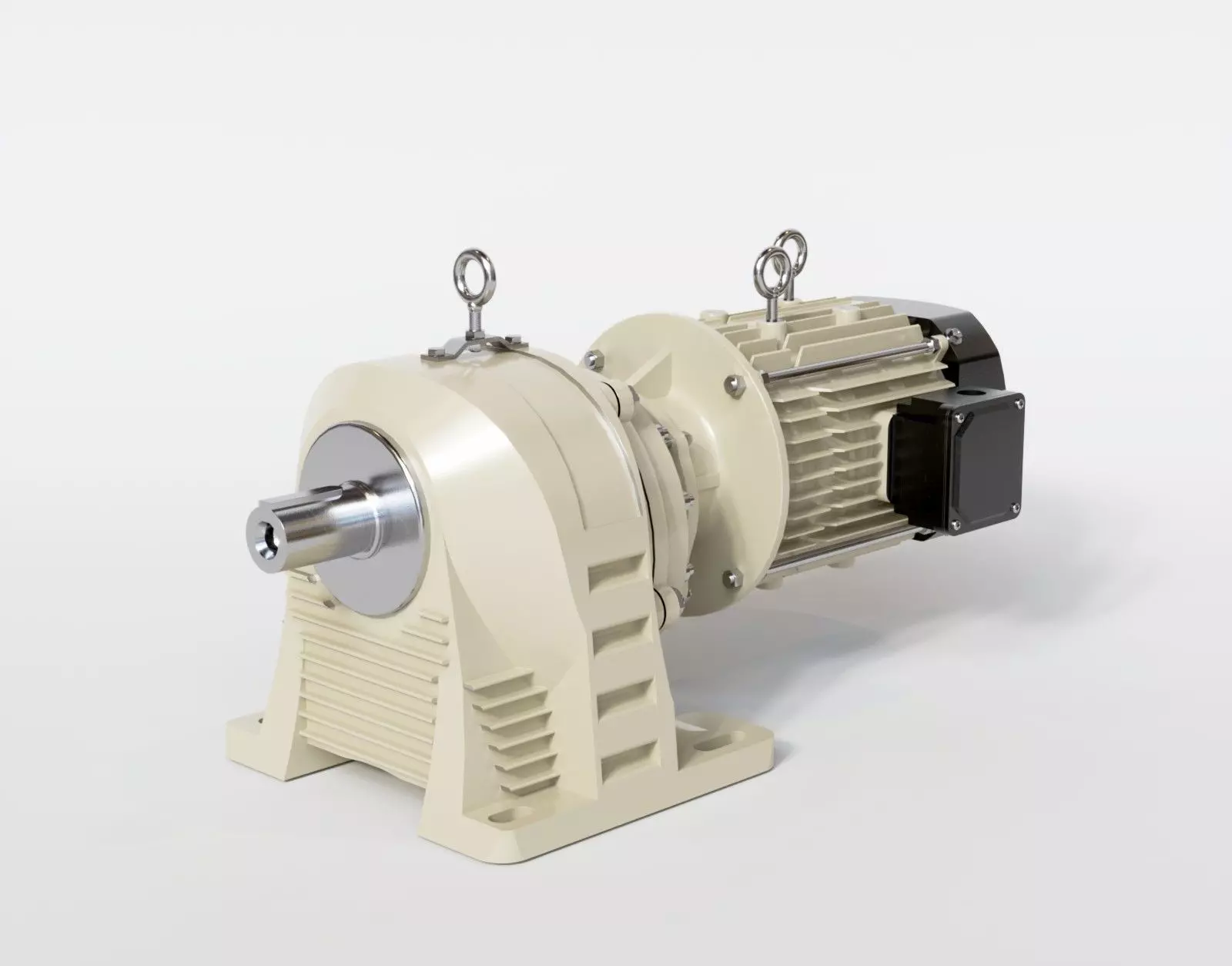 Motor reducer 3D model_0