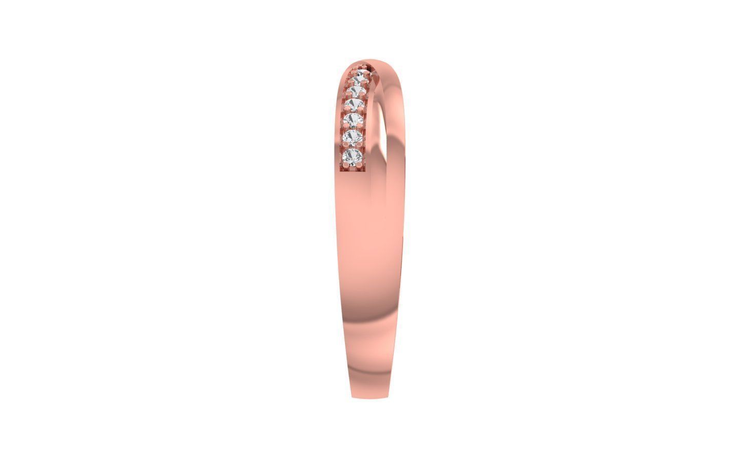 Round Cut Twisted Wedding Band 3dm STL OBJ FBX Render Details 3D print model_2