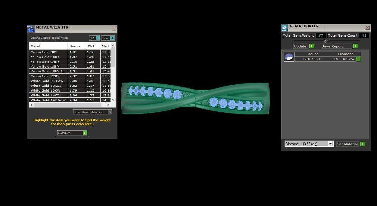 Round Cut Twisted Wedding Band 3dm STL OBJ FBX Render Details 3D print model_3