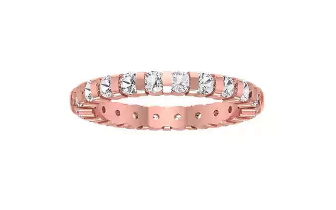 Bar Setting Round Diamond Wedding Band 3dm STL OBJ FBX Render 3D print model
