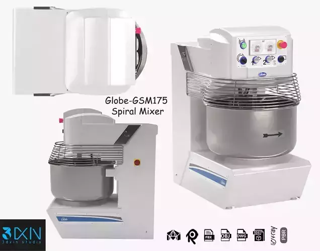 Globe Commercial Spiral Mixer GSM175