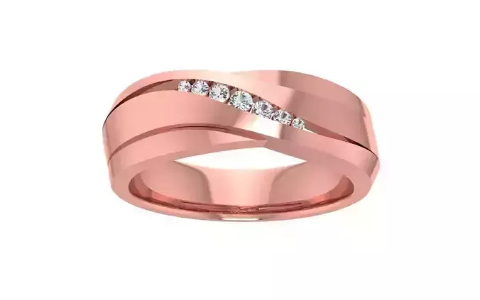Women Wedding Band 3dm STL OBJ FBX Render Details