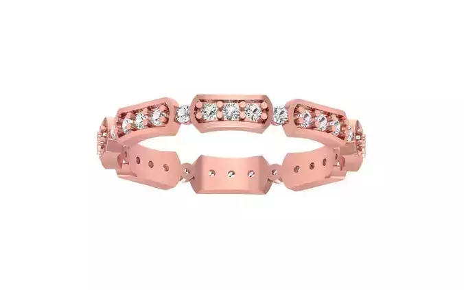 Designer Stacking Wedding Band 3dm STL OBJ FBX Render Details