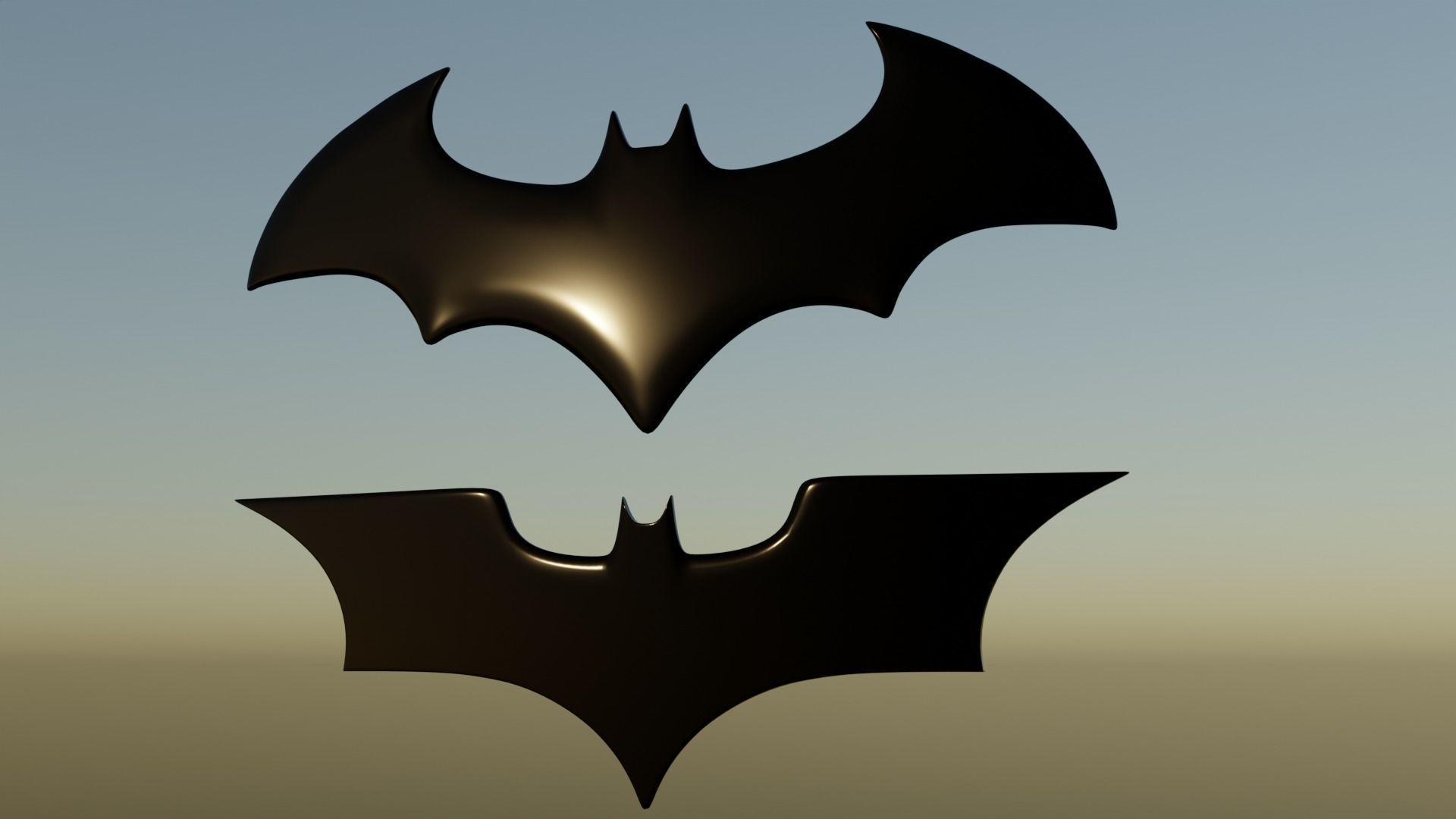 Batman Badge 3D model_4