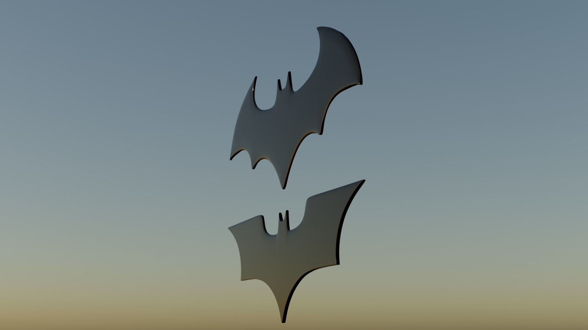 Batman Badge 3D model_3