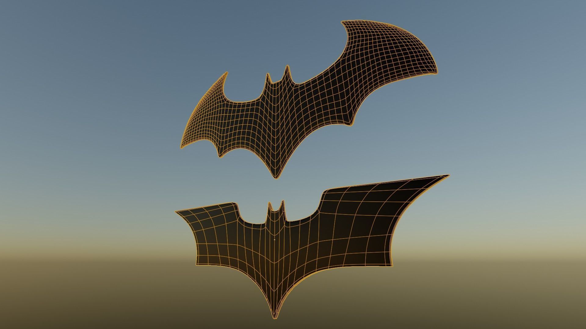Batman Badge 3D model_5