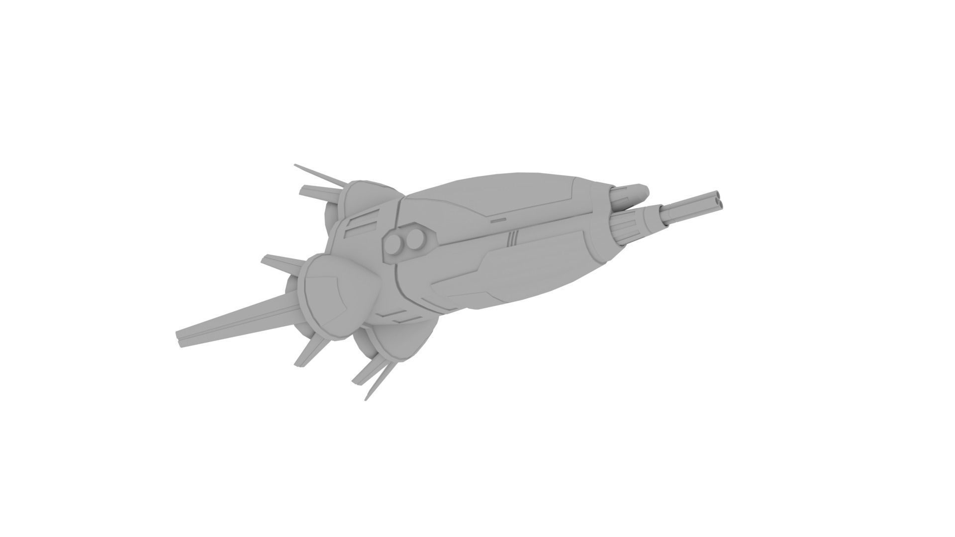 FIGHTER POD Low-poly 3D model_18