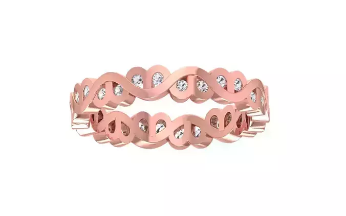 Edwardian Style Women Wedding Band 3dm STL OBJ FBX Render Detail