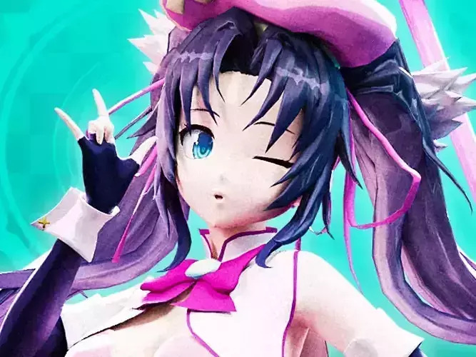 Highschool DxD - Serafall Leviathan MMD Model Low-poly 3D model