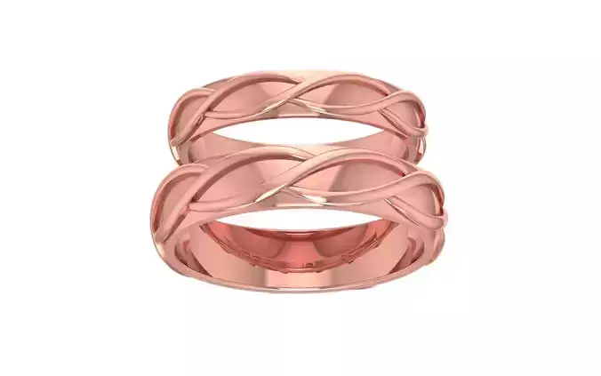 Matching Couple Band 3dm STL OBJ FBX Render Details
