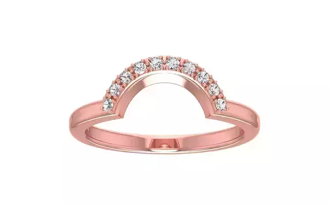 Curve Matching Women Wedding Band 3dm STL OBJ FBX Render Details