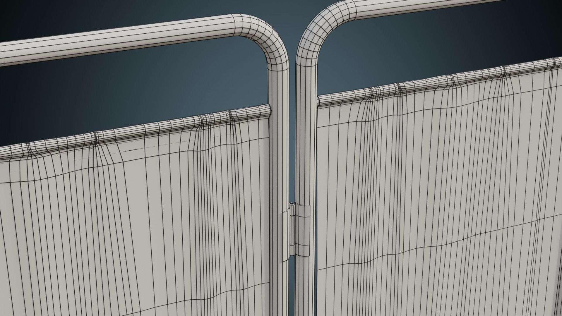 Standing Curtain 1B Low-poly 3D model_11