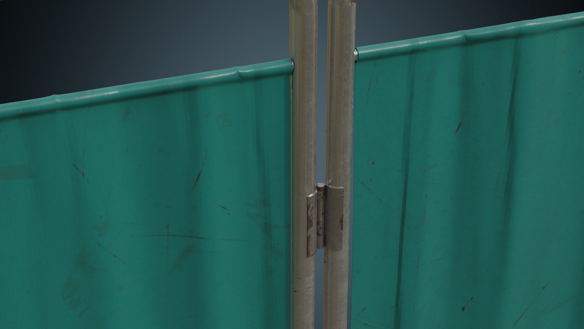 Standing Curtain 1B Low-poly 3D model_8