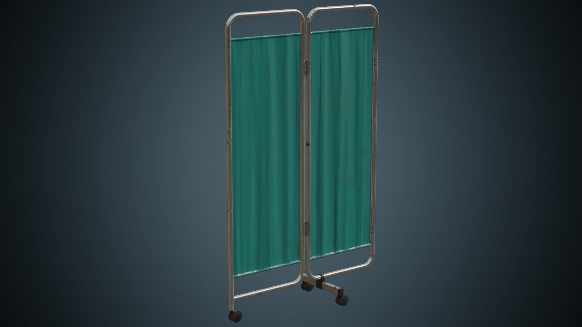 Standing Curtain 1B Low-poly 3D model_4