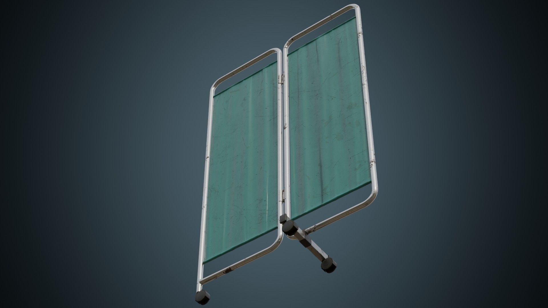 Standing Curtain 1B Low-poly 3D model_7