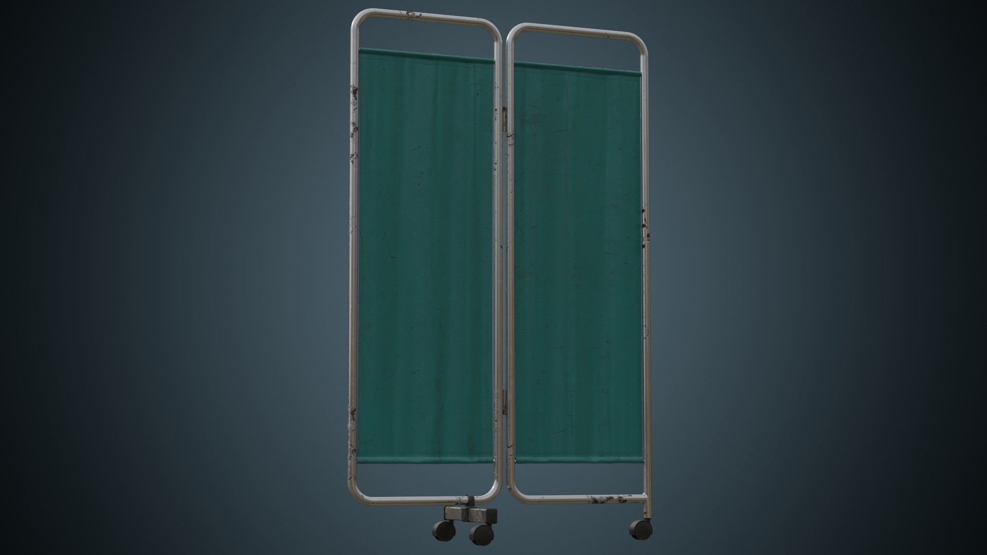 Standing Curtain 1B Low-poly 3D model_6