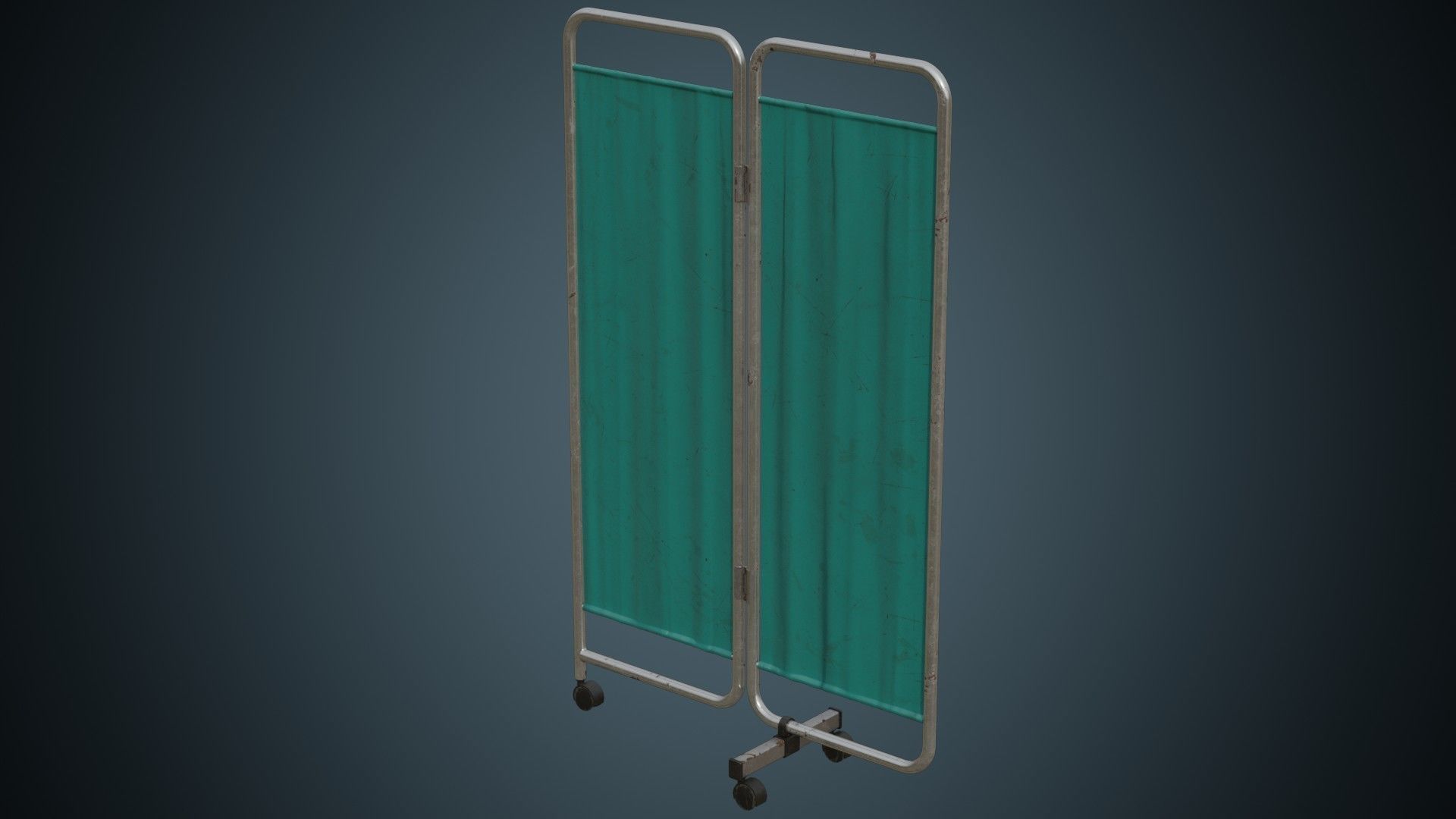 Standing Curtain 1B Low-poly 3D model_3