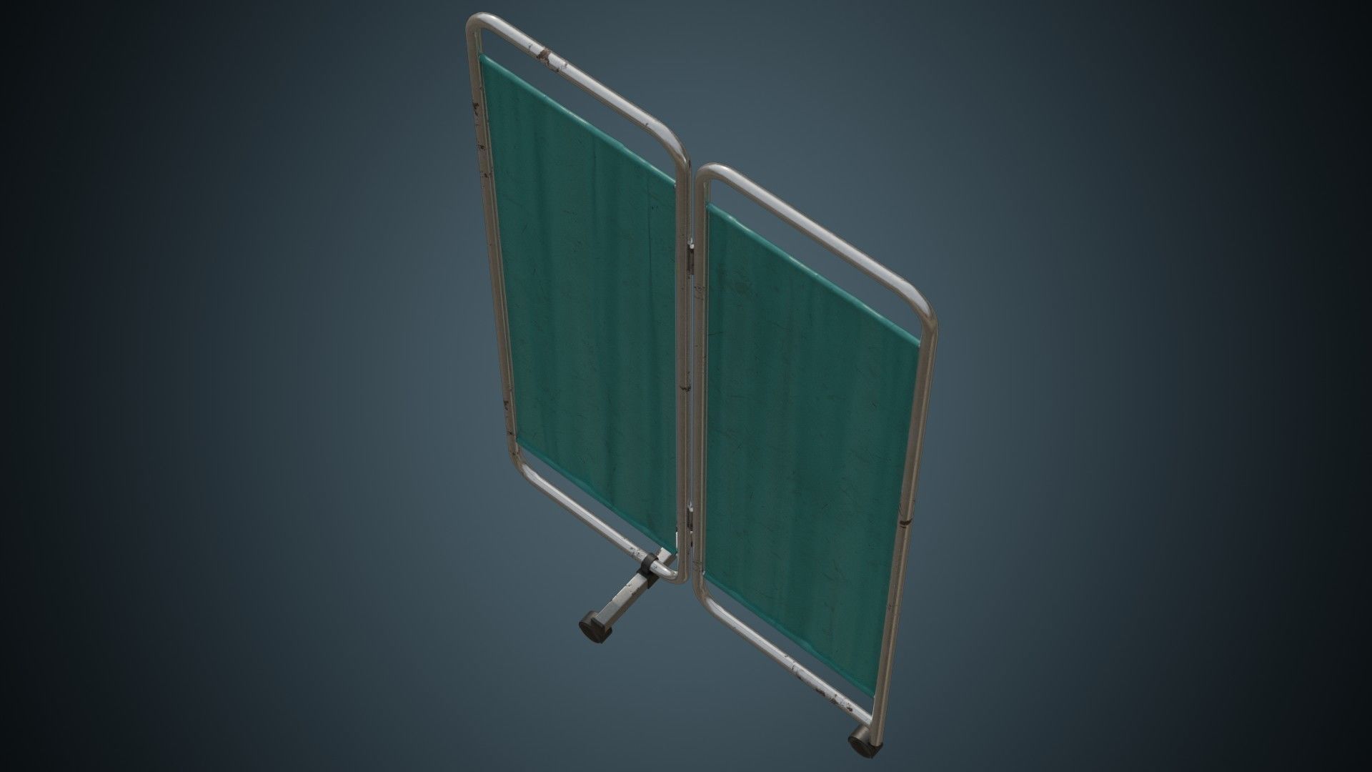 Standing Curtain 1B Low-poly 3D model_5