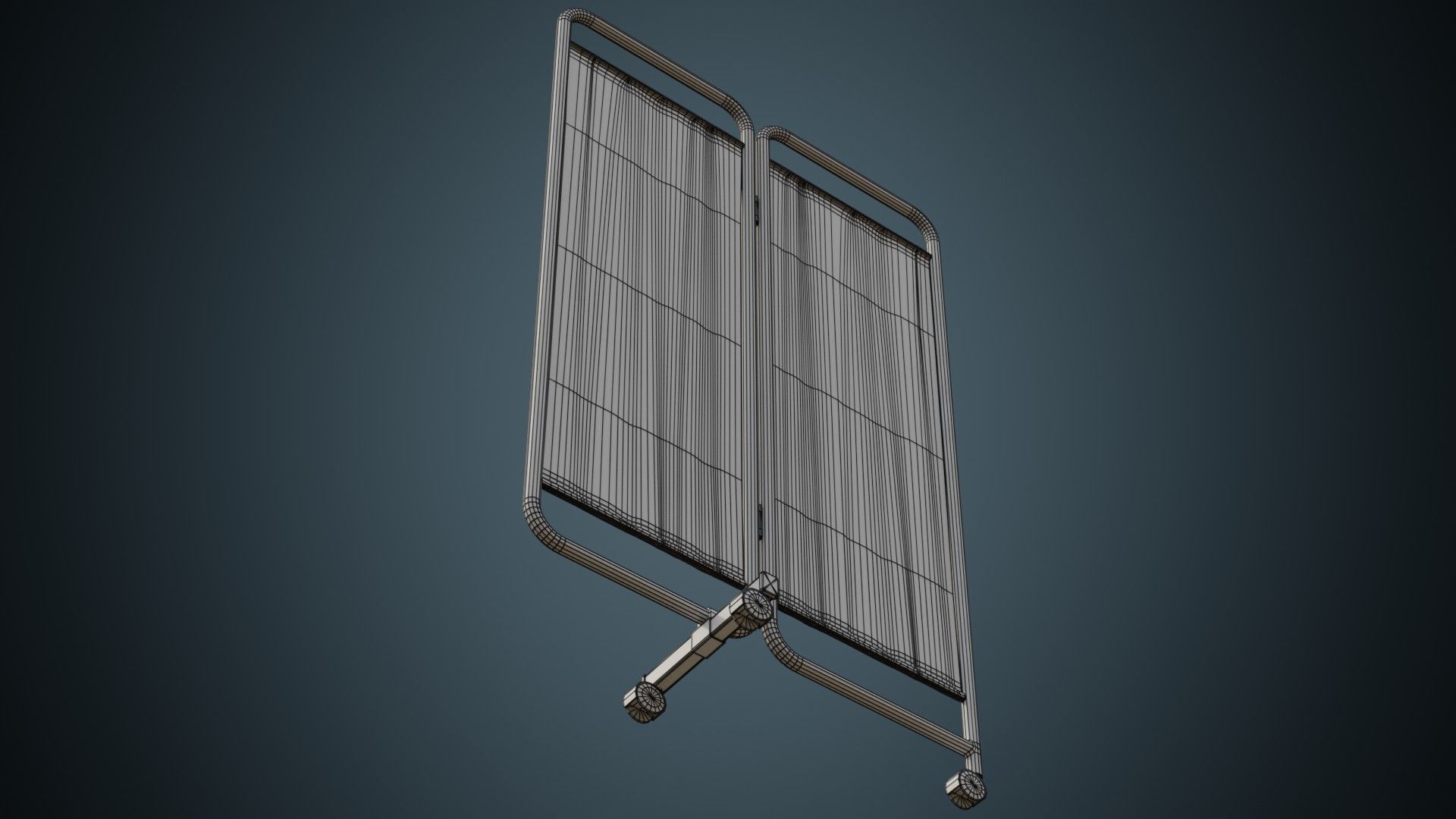 Standing Curtain 1B Low-poly 3D model_10