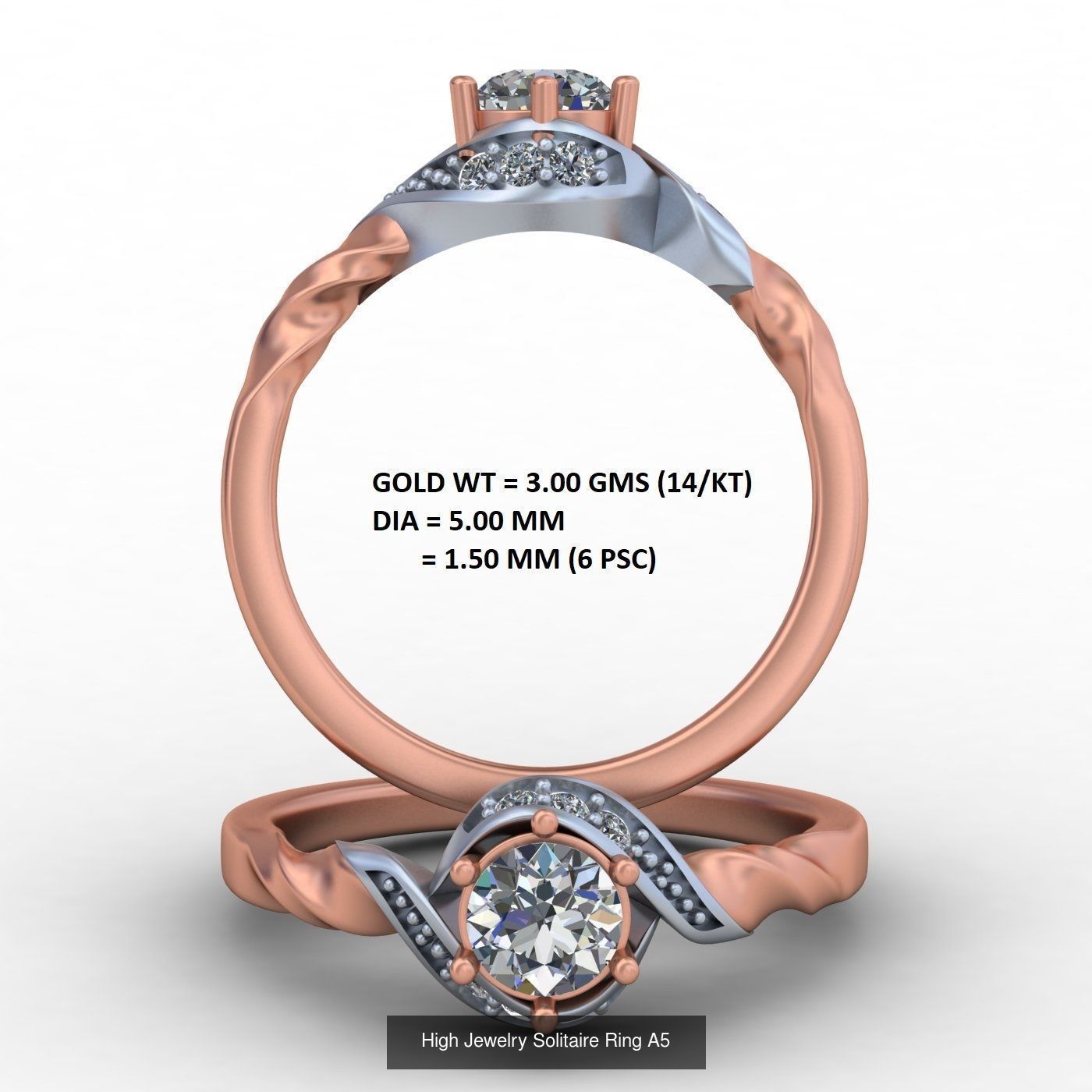 Mega 36 Rings For Women With Stylish And Classic New Design 3D Model Collection_20