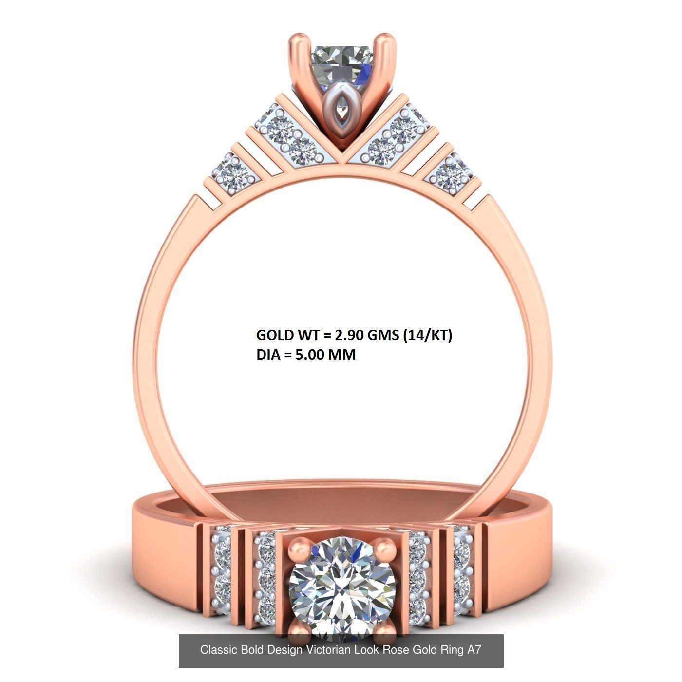 Mega 36 Rings For Women With Stylish And Classic New Design 3D Model Collection_18