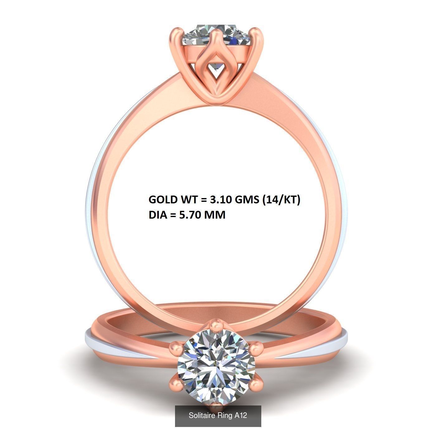Mega 36 Rings For Women With Stylish And Classic New Design 3D Model Collection_48
