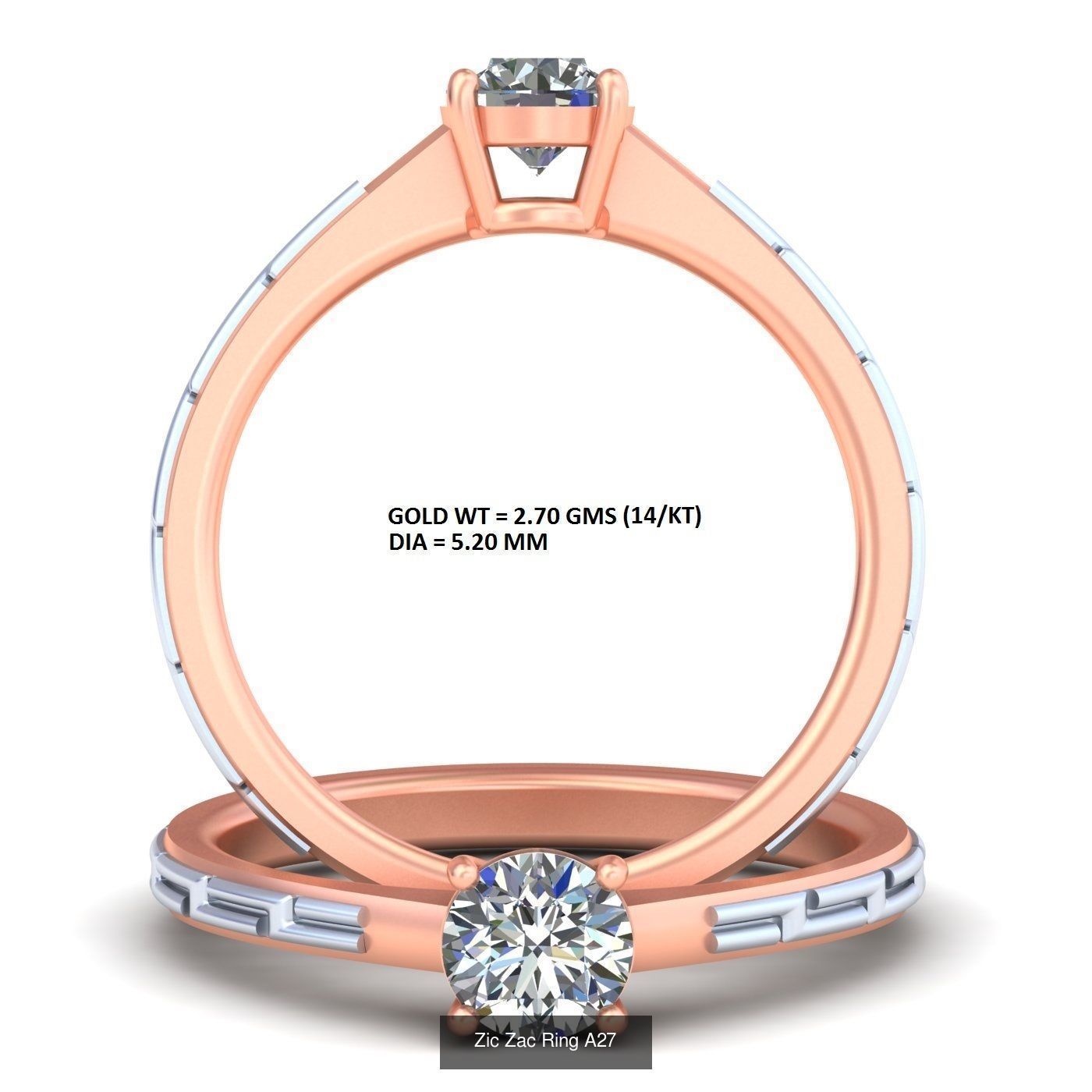 Mega 36 Rings For Women With Stylish And Classic New Design 3D Model Collection_32