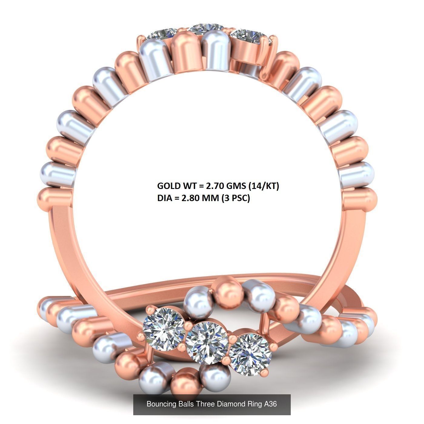 Mega 36 Rings For Women With Stylish And Classic New Design 3D Model Collection_22