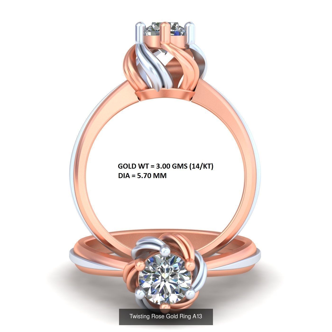 Mega 36 Rings For Women With Stylish And Classic New Design 3D Model Collection_47