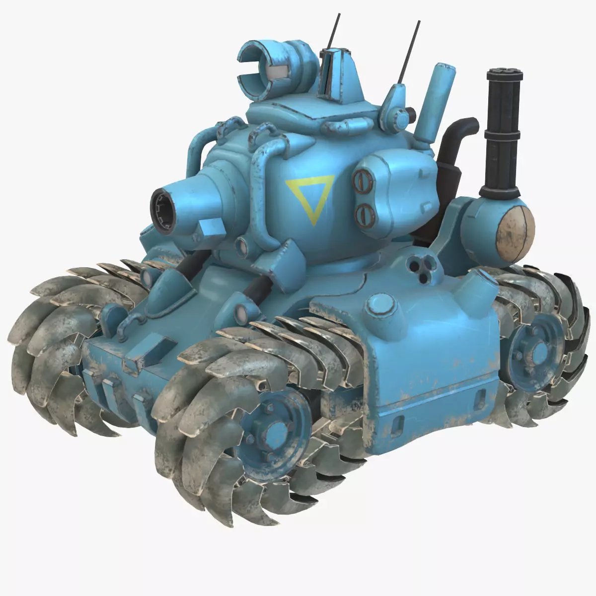 Metal Slug SV 001Fanarts Low-poly 3D model Low-poly 3D model_0