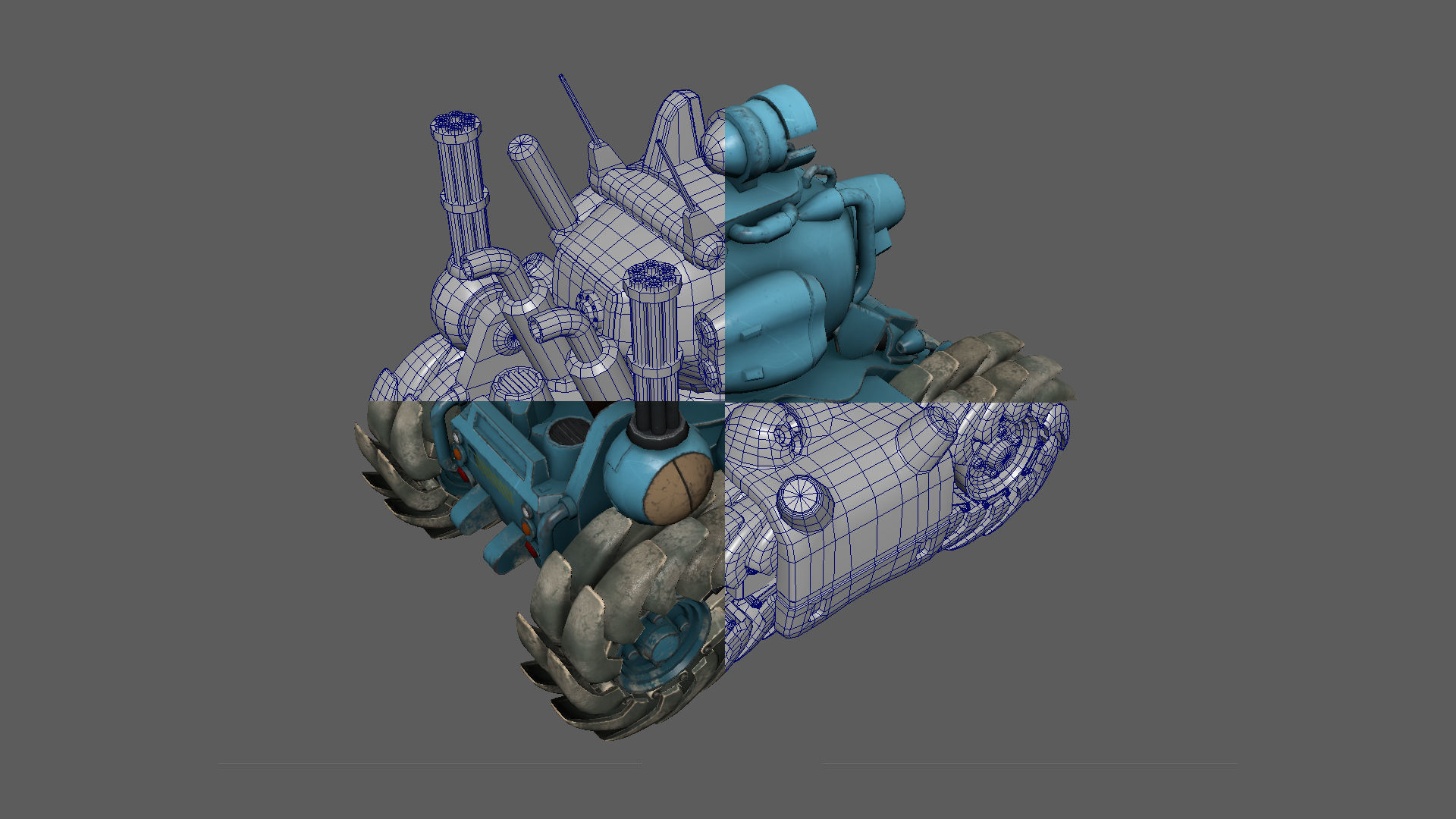 Metal Slug SV 001Fanarts Low-poly 3D model Low-poly 3D model_7
