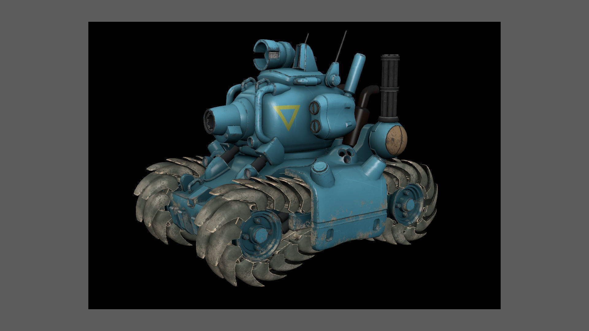 Metal Slug SV 001Fanarts Low-poly 3D model Low-poly 3D model_2