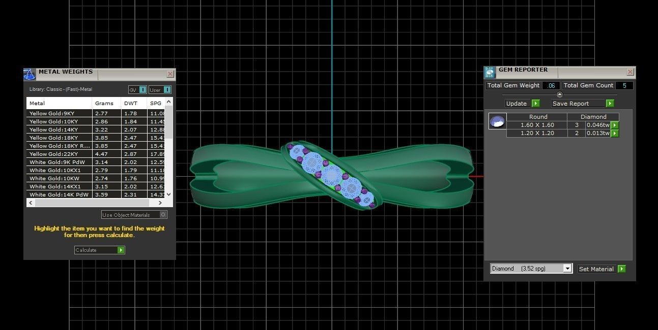 Split Shank Round Diamond Women Wedding Band 3dm STL OBJ FBX  3D print model_3