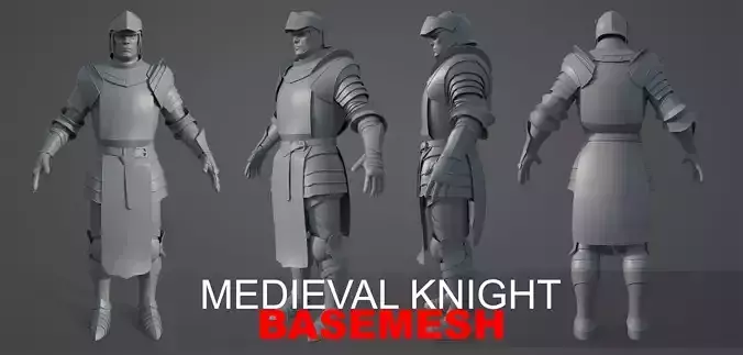 Medieval Armor Basemesh 3D model