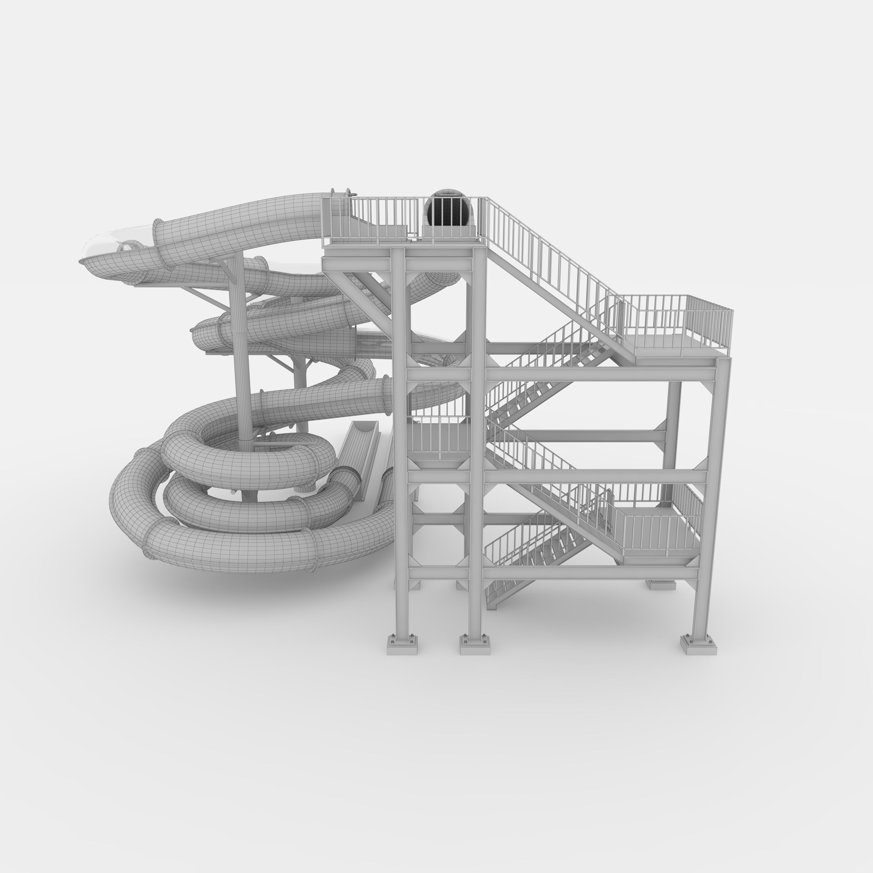 Waterpark Slide 3 3D model_27