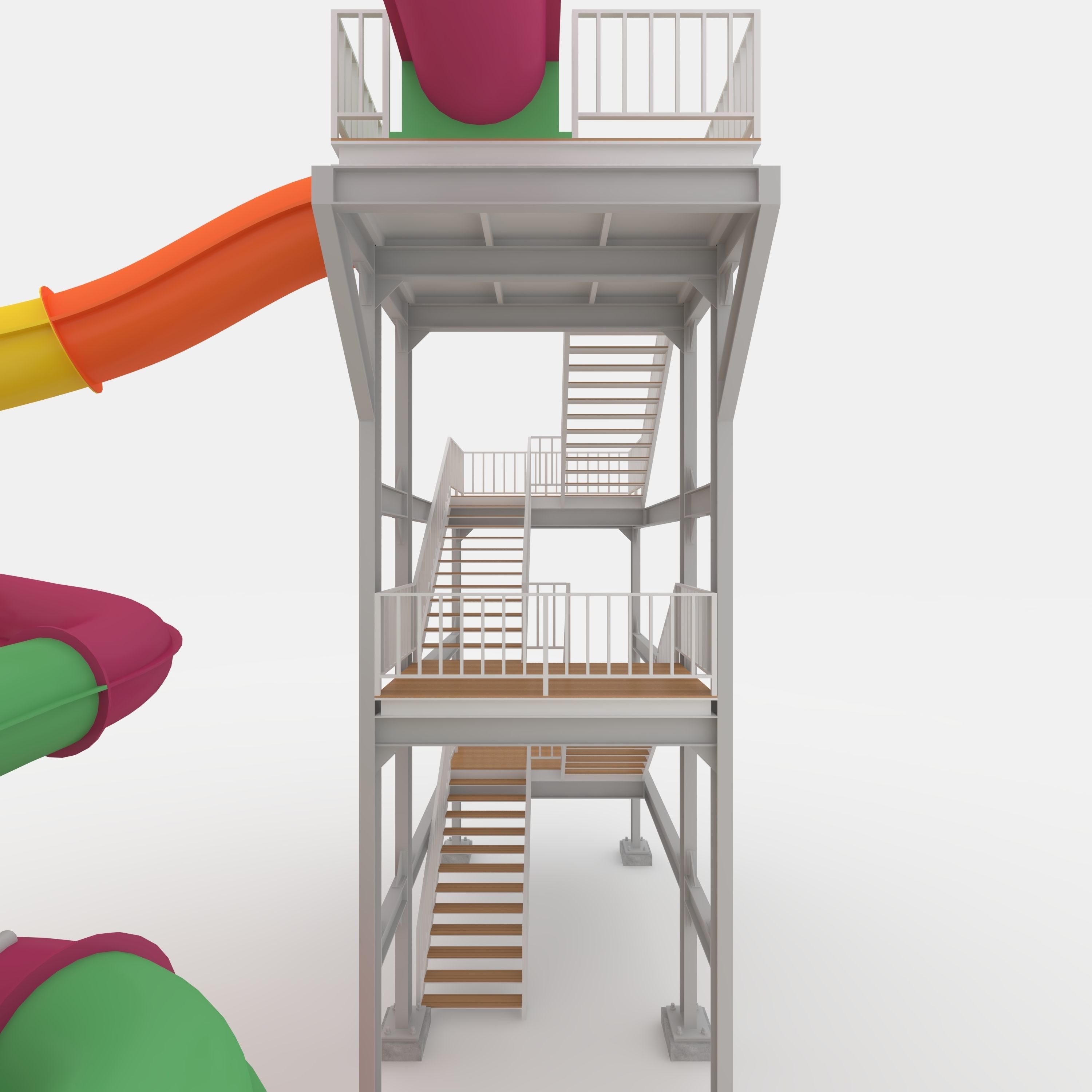 Waterpark Slide 3 3D model_34