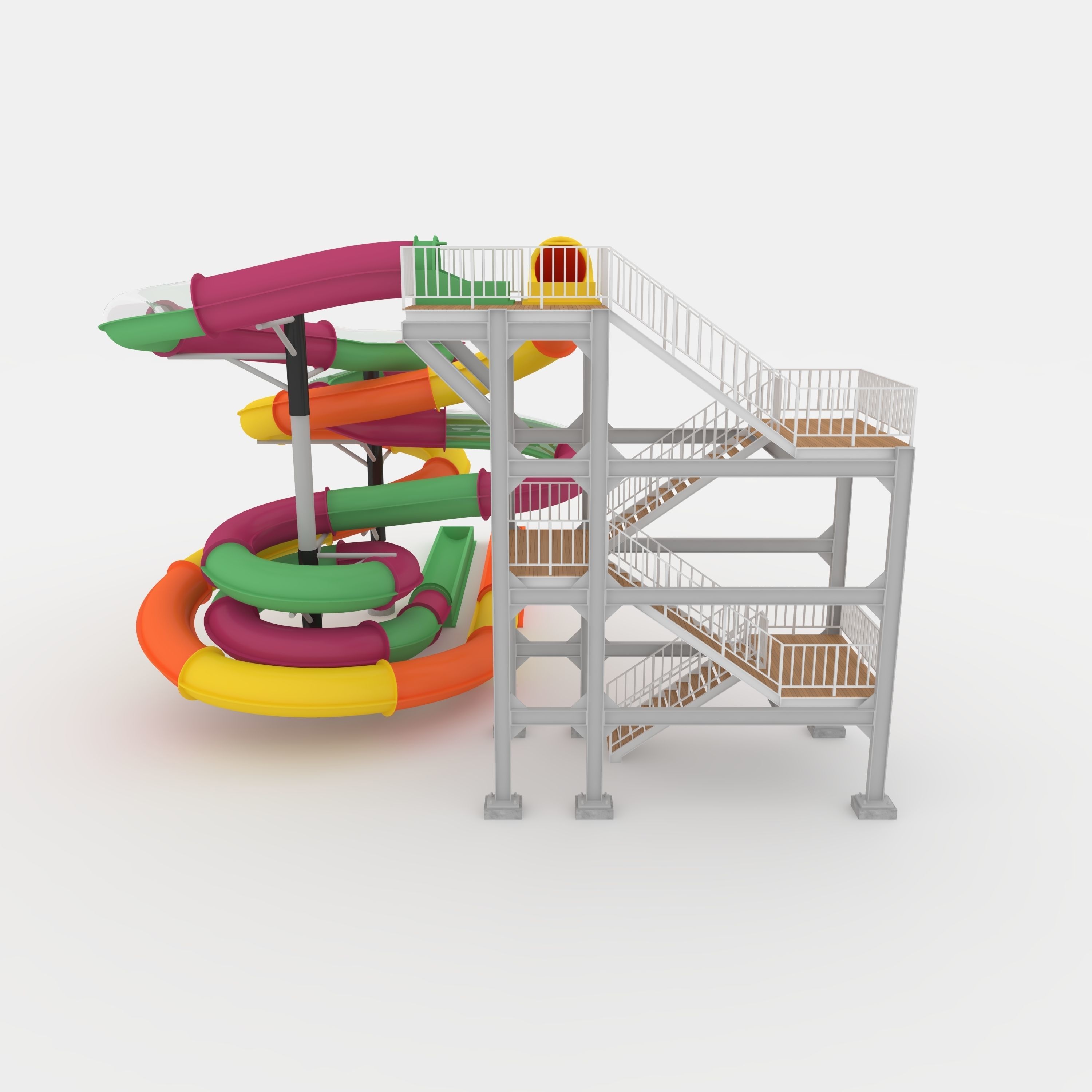 Waterpark Slide 3 3D model_26