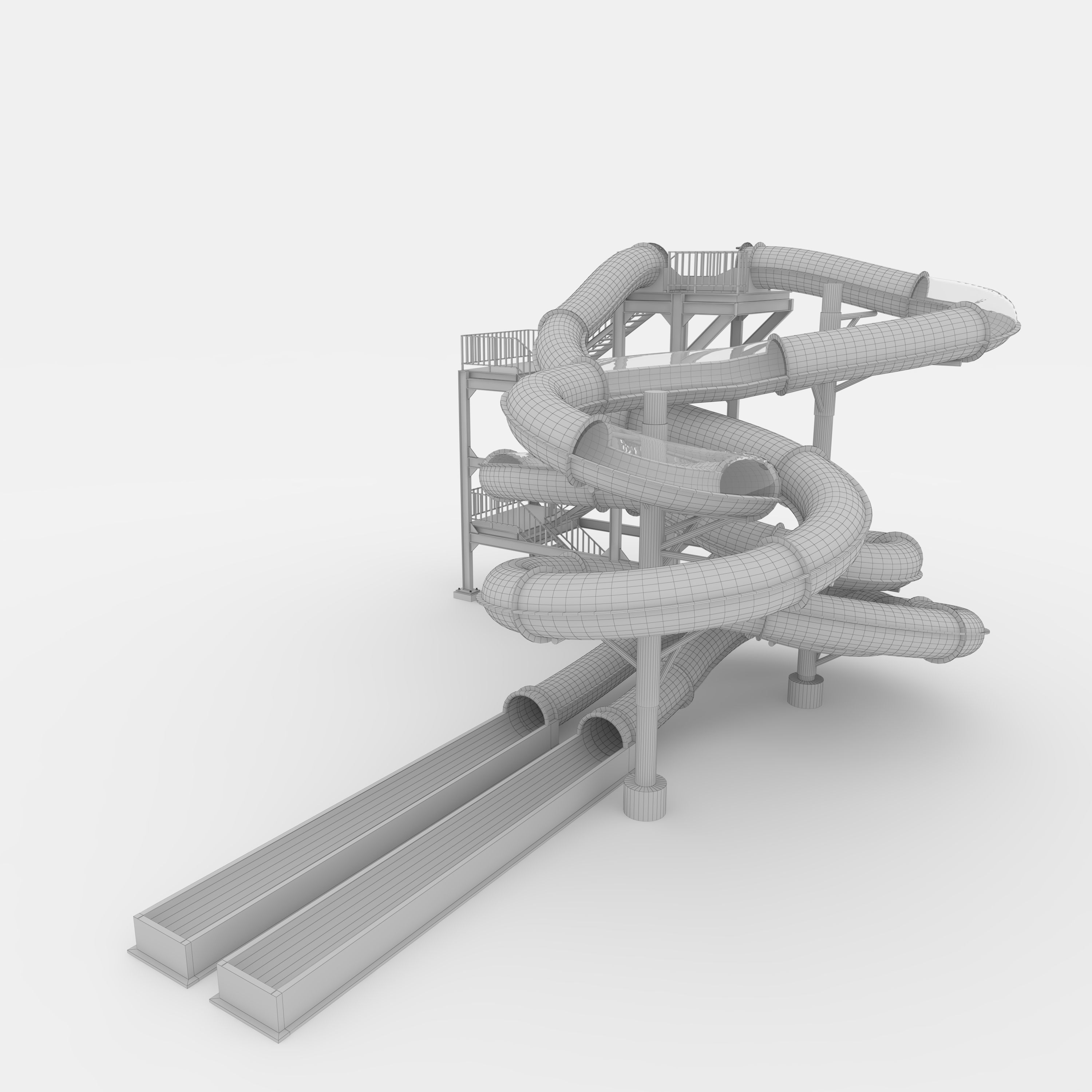 Waterpark Slide 3 3D model_23