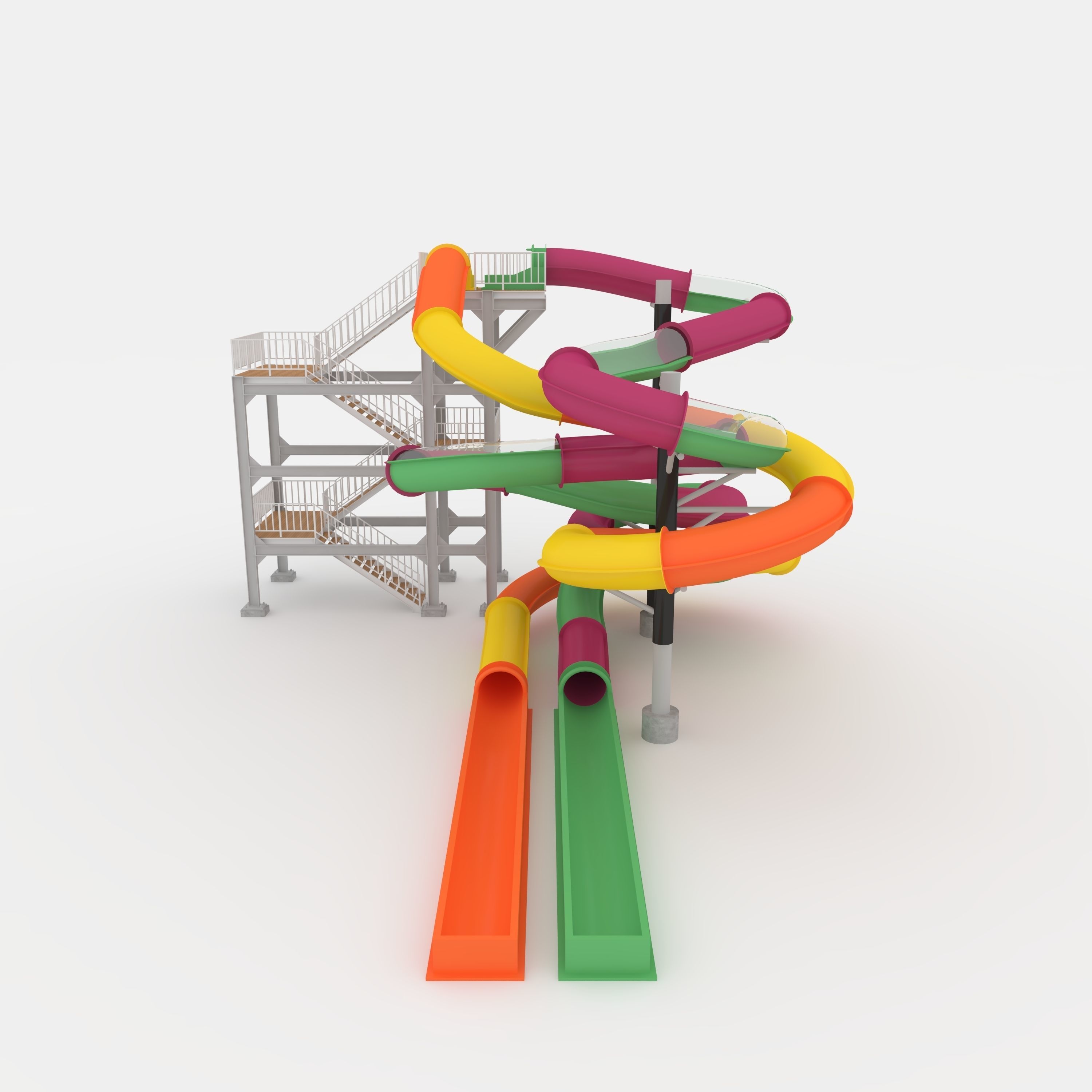 Waterpark Slide 3 3D model_20