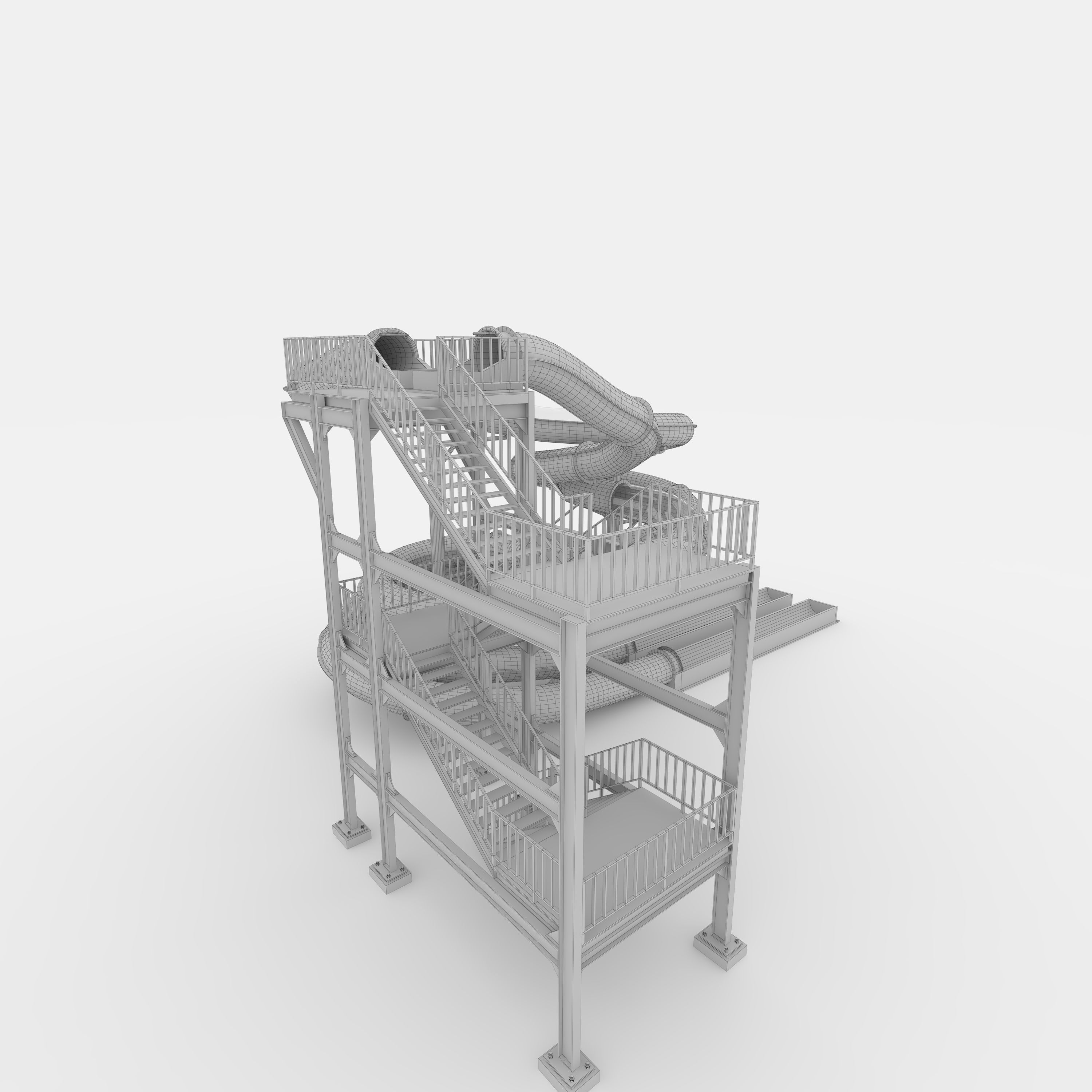 Waterpark Slide 3 3D model_29