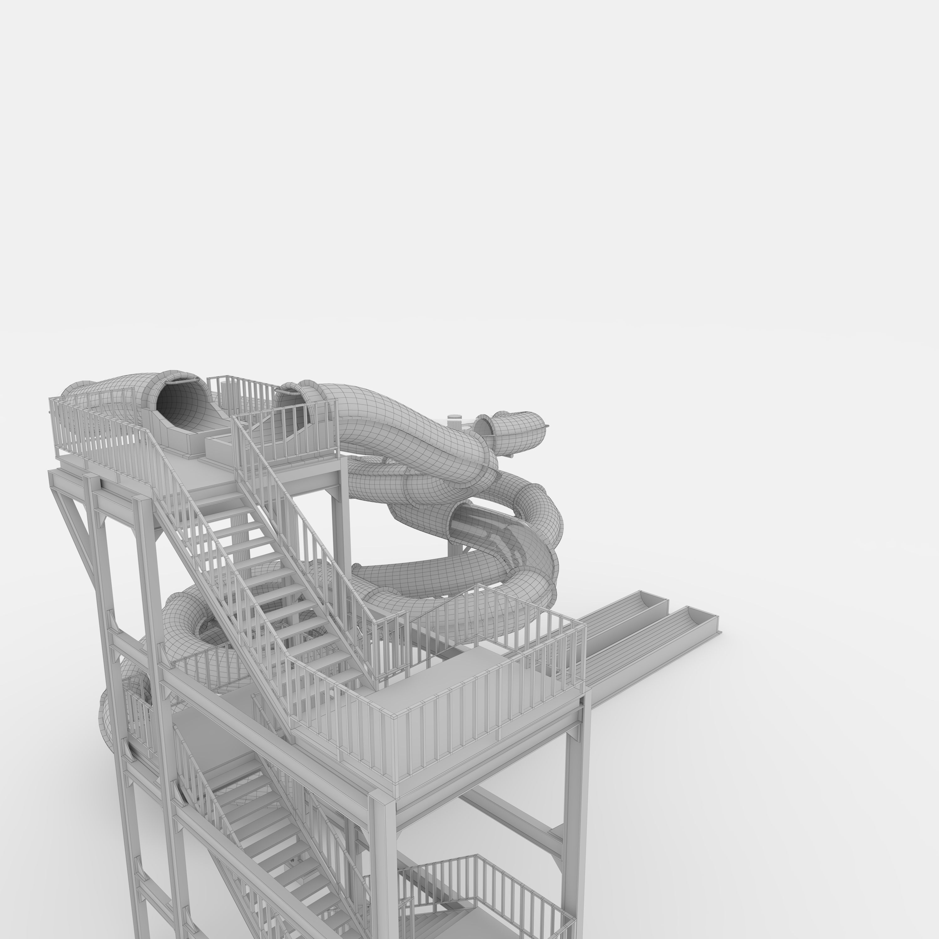Waterpark Slide 3 3D model_37