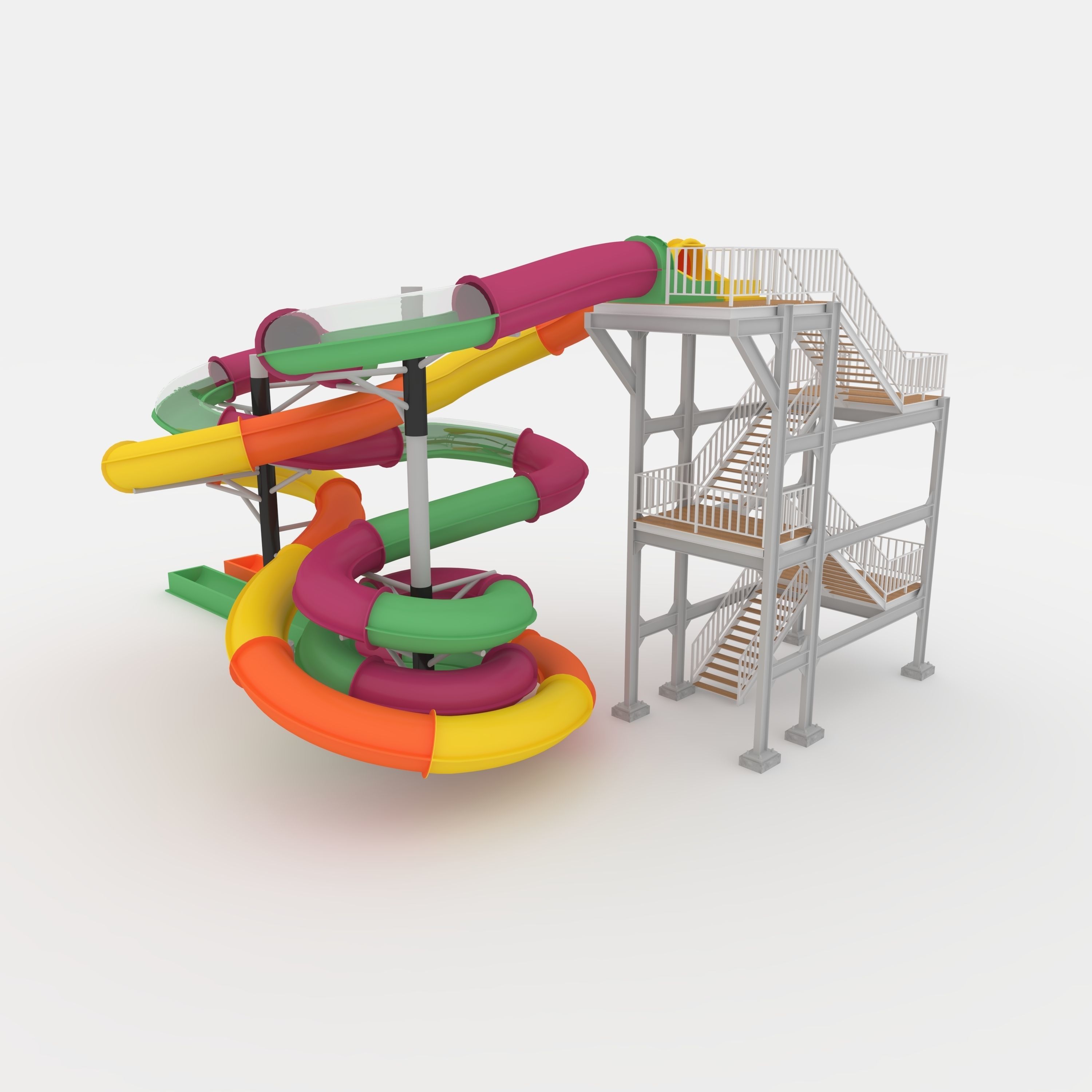 Waterpark Slide 3 3D model_24