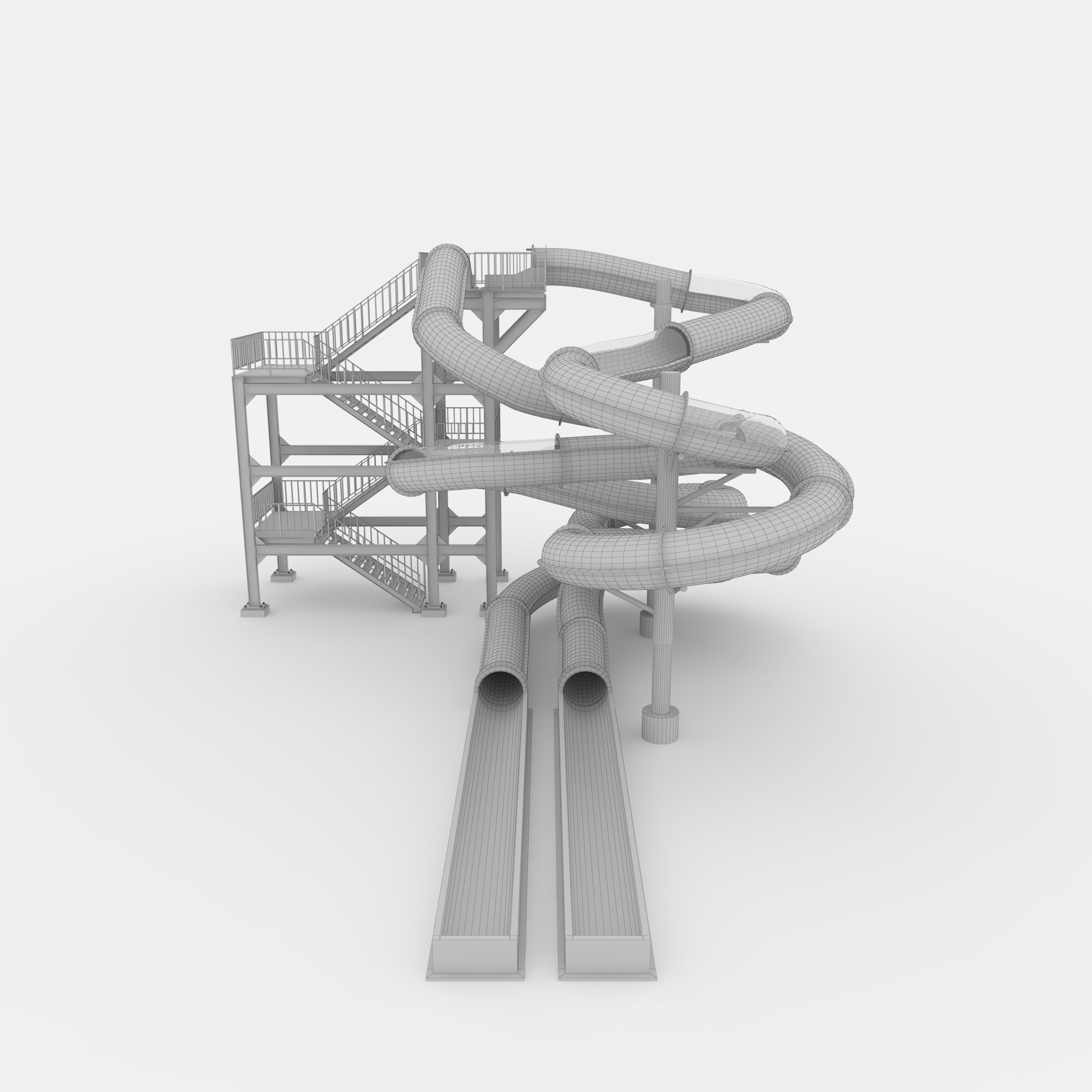 Waterpark Slide 3 3D model_21